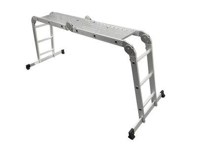 Echelle articulée Selekta avec plateforme aluminium - HAILO