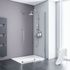 Paroi de douche à l'italienne Walk In coulissante 120x200 cm profilé chrome verre transparent 8 mm NewStyle - SCHULTE