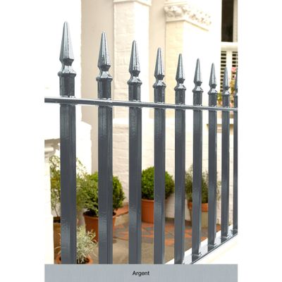 Peinture fer extérieur direct sur rouille lisse brillant argent 250 mL - HAMMERITE