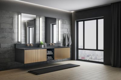 Réglette LED 120cm Fabio chrome 1400 lumens blanc chaud - TRIO