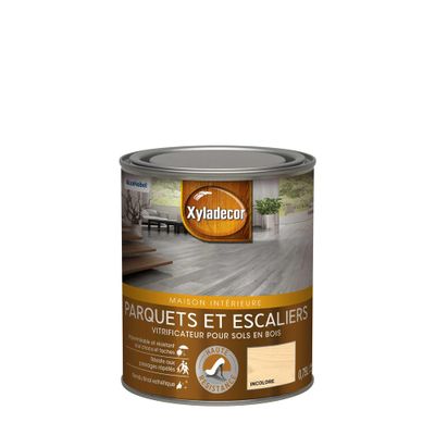 Vitrificateur pour sols en bois parquet et escaliers satin incolore 0,75L - XYLADECOR