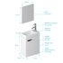Lave-mains de salle de bains Sweet 41 x 50 x 22 cm MDF blanc + miroir 35 x 44 cm