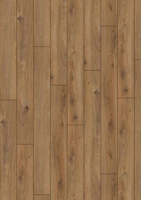 Sol stratifié décor chêne doré AQ.AMAZONE ép10 mm 15,7 x 138 cm AC5 compatible pièce humide 1,30 m² /pqt KRONOTEX