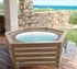 Habillage en bois hexagonal pour spas et piscines gonflables 184 x 184 x 71 cm 3,40 m², Livraison à domicile incluse - HABRITA