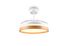Ventilateur de plafond à pales rétractables LED + télécommande Blanc/bois Ø106cm - Volda REALITY