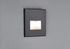 Spot LED encastrable mural carré noir - PAULMANN