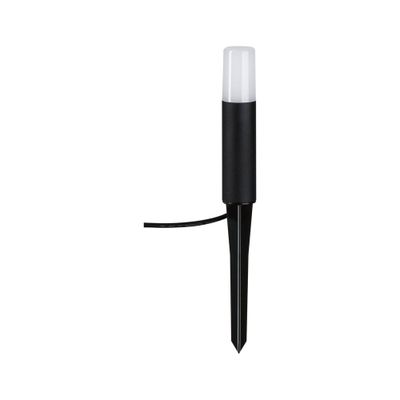 Borne extérieur à piquer LED 20cm Plug & Shine noir IP65 150 lumens blanc chaud - PAULMANN