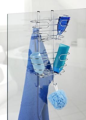 Porte shampoing à suspendre à 2 niveaux acier inox WENKO