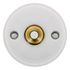 Bouton poussoir en saillie rétro porcelaine blanche - Garby FONTINI