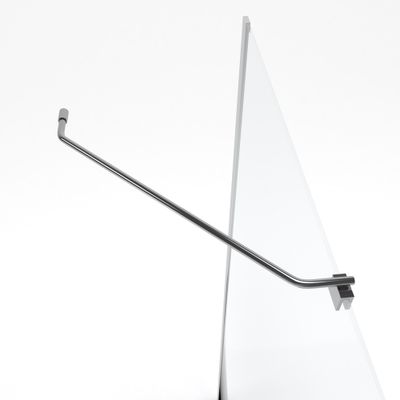 Barre de fixation d'angle chromee paroi de douche à l'italienne AURLANE