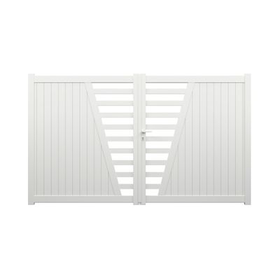 Portail battant aluminium PIVOINE l.3,00 x H.1,78 m blanc livraison directe domicile GARDEN GATE
