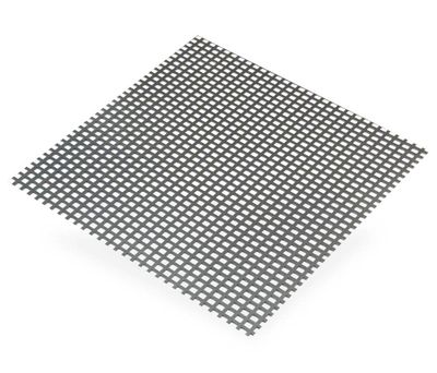 Tôle alu anodisé perforé carré 500 x 250 mm épaisseur 1 mm CQFD