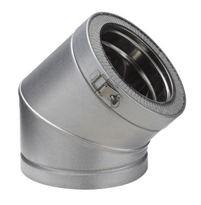 Coude 45 degrés diamètre 150 mm Therminox ZI POUJOULAT