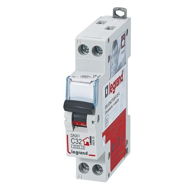 Disjoncteur phase+neutre 32A 3kA - LEGRAND