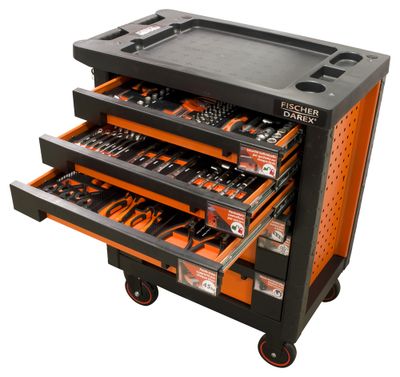 Servante équipée de 126 outils FISCHER DAREX