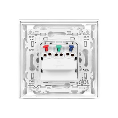 Prises affleurantes 2 pôles + terre complètes Odace 2025 blanc par 5 - SCHNEIDER ELECTRIC