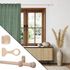 Kit tringle à rideaux en bois 1.80 m diam 20 mm Finition Bois brut - MOBOIS