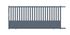 Portail coulissant aluminium CHAMBERY l.3,50 x l.1,55 gris JARDIMAT