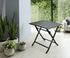 Table de jardin pliante DAHLIA aluminium gris 110 x 70 cm