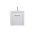Lave-mains d'angle de salle de bains 55 x 60 x 30 cm MDF blanc