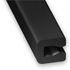 Profilé U entourage tôle PVC noir 7 x 4 x 0,6 mm intérieur 2 mm 1 m CQFD