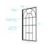 Pare-baignoire rabattable avec profilés noir mat 75x130 cm Garden AURLANE
