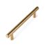 Poignée de meuble cylindrique inox laiton entraxe 128 mm par 4 REI