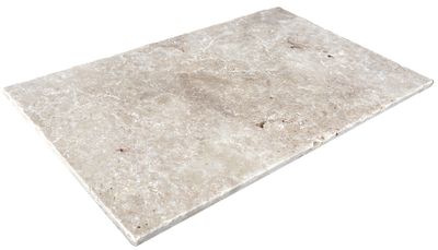 Pierre Naturelle travertin beige ép 12 mm 40,6 x 61 cm DISTRIMAT SUD