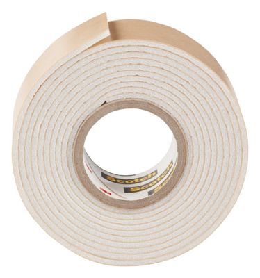 Ruban adhésif double face miroir et salle de bains blanc 1,5 m x 19 mm 5 kg - SCOTCH