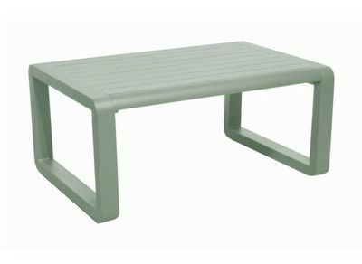 Table basse QUENZA II 90 x 60 cm aluminium crème, Livraison à domicile incluse - PROLOISIRS