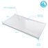 Receveur de douche 80x140 cm acrylique blanc Pure 2 - AURLANE