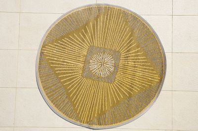 Tapis rond 150 cm Cali vert JARDILINE