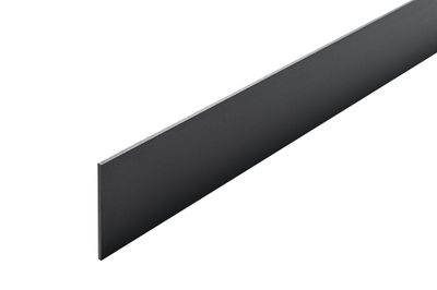 Profilé plat pour baie aluminium gris 50 mm x 250 cm CLOSY