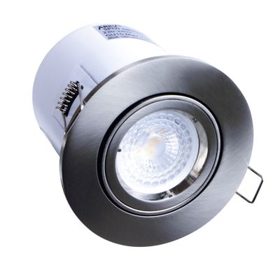 Spot LED encastrable GU10 BBC orientable Acier - Birdy ARLUX