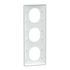 Plaque de finition 3 postes verticale blanc - Ovalis SCHNEIDER ELECTRIC