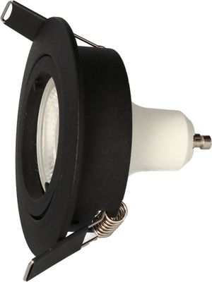 Spots LED encastrables GU10 orientables lumière blanc neutre Noir par 3 - Saphyr ARLUX