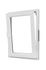 Fenêtre PVC 1 vantail oscillant-battant hauteur 95 x largeur 60 cm tirant droit