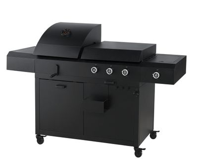 Barbecue EVO à charbon et plancha gaz BI Energy  BRASERO