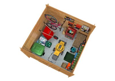 Abri de jardin en bois traité autoclave marron Zoé 3 - 7 m² hors-tout - Livraison à domicile incluse - WHITE WOOD