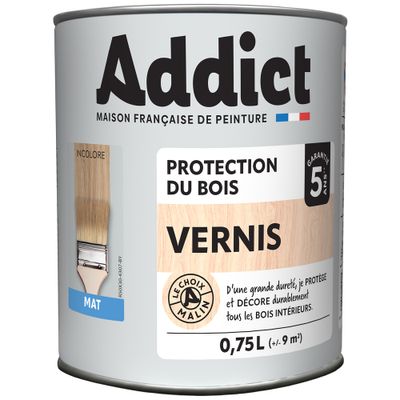 Vernis bois mat incolore 0,75 L - ADDICT