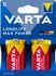 Piles alcalines LR20 (D) Longlife max power par 2 - VARTA