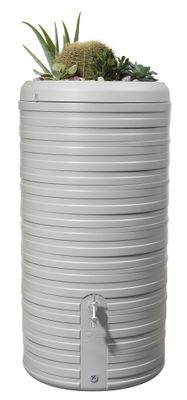 Récupérateur d'eau de pluie - Réservoir Nordic 2 en 1 - 300 litres gris clair - GRAF
