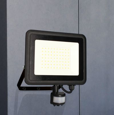 Projecteur extérieur LED détecteur de mouvements Kreon noir IP44  5000 lumens blanc neutre - ARLUX
