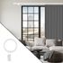 Anneaux avec pince en métal diam 42 diam Finition Blanc brillant par 6 - MOBOIS