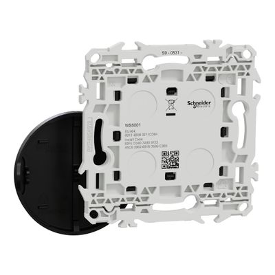 Interrupteur centralisé sans fils connecté 2 ou 4 boutons Wiser Odace 2025 noir - SCHNEIDER ELECTRIC