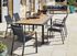 Fauteuil de jardin GAMES aluminium détails effet bois noir - PROLOISIRS