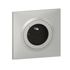 Prise électrique connectée encastrable avec terre + plaque Aluminium - Dooxie with Netatmo LEGRAND
