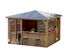 Abri de jardin pool house BLUETERM en bois traité avec comptoir  12,31 m², Livraison à domicile incluse - HABRITA