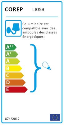 Applique extérieur E27 Palerme noir IP44 60W - COREP