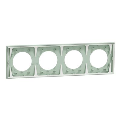 Plaque de finition 4 postes Odace 2025 vert jade - SCHNEIDER ELECTRIC